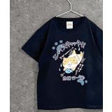 8-8ブラック/D | ねこぶちさん 猫渕さん Tシャツ | ZI-ON
