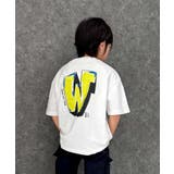 9-7オフホワイト/C | オーバーサイズプリントTシャツ キッズ 子供服 | ZI-ON