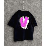 9-9ブラック/C | オーバーサイズプリントTシャツ キッズ 子供服 | ZI-ON