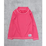 8-4ピンク | 長袖ラッシュガード キッズ水着 子供用 | ZI-ON