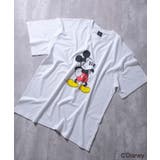 16-1オフホワイト/A | MICKEY MOUSE オーバーサイズTシャツ | ZI-ON