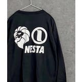 8-8ブラック/B | NESTA ロンT キッズ | ZI-ON