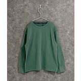 4-1D/グリーン | ピグメントBIGロンT キッズ 子供服 | ZI-ON