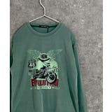 6-1D/グリーン/A | ピグメントプリントBIGロンT キッズ 子供服 | ZI-ON