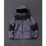 4-3チャコール | 裏フリース マウンテンパーカー キッズ | ZI-ON