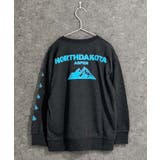 9-5杢チャコール/B | ミニ裏毛 マウンテンBIGトレーナー キッズ | ZI-ON