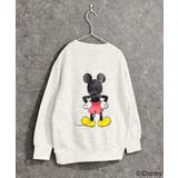 16-13オートミール/D | MICKEYMOUSE 裏起毛トレーナー キッズ | ZI-ON