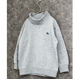 6-2杢グレー | POLOCHAMPS ハイネック裏起毛トレーナー キッズ | ZI-ON