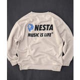 8-1G/ベージュ/A | NESTA 裏起毛トレーナー キッズ | ZI-ON