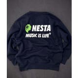 8-2ネイビー/A | NESTA 裏起毛トレーナー キッズ | ZI-ON