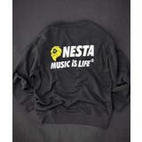 8-3チャコール/A | NESTA 裏起毛トレーナー キッズ | ZI-ON