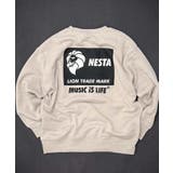 8-5G/ベージュ/B | NESTA 裏起毛トレーナー キッズ | ZI-ON