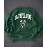 8-1D/グリーン/A | GRATEFULDEAD 裏起毛トレーナー キッズ | ZI-ON