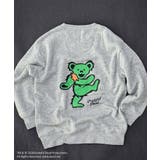 8-6杢グレー/B | GRATEFULDEAD 裏起毛トレーナー キッズ | ZI-ON