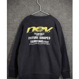 8-8チャコール/B | NEVSURF 裏起毛トレーナー キッズ | ZI-ON