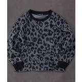 6-1グレー | 裏起毛 総柄BIGトレーナー キッズ | ZI-ON