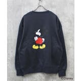 16-12チャコール/C | MICKEY MOUSE ミッキーBIGトレーナー | ZI-ON