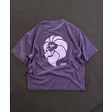 6-4パープル/B | NESTA ピグメント染め 半袖Tシャツ | ZI-ON