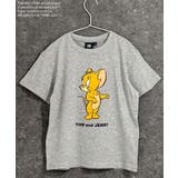 8-2杢グレー/A | TOM&JERRY プリントTシャツ キッズ | ZI-ON