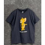 8-4チャコール/A | TOM&JERRY プリントTシャツ キッズ | ZI-ON