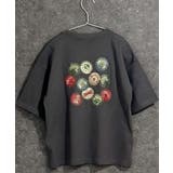 9-6チャコール/B | ステッカーデザイン 半袖Tシャツ キッズ | ZI-ON