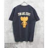 8-7チャコール/B | TOM&JERRY プリントTシャツ メンズ | ZI-ON