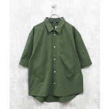 5-3カーキ | マルチファンクション BIGシャツ メンズ | ZI-ON
