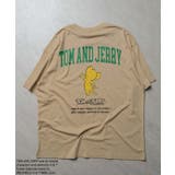 16-10ベージュ/C | TOM&JERRY プリント BIG | ZI-ON