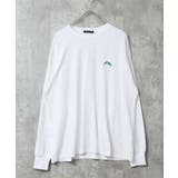 24-9オフホワイト | プリント長袖Tシャツ メンズ ロンT | ZI-ON