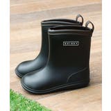 16-12ブラック×ブラウン/B | 新入荷、厚底風レインブーツ 長靴 キッズ | ZI-ON