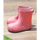 16-14ピンク/C新作厚底風タイプ | 新入荷、厚底風レインブーツ 長靴 キッズ | ZI-ON