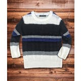 16-12ブラックミックス | キッズ ニット セーター | ZI-ON