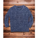 16-7ネイビーミックス | キッズ ニット セーター | ZI-ON