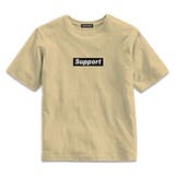 18-10ベージュ | ボックスロゴプリントＴシャツ キッズ 子供服 | ZI-ON