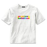 18-13オフホワイト | ボックスロゴプリントＴシャツ キッズ 子供服 | ZI-ON