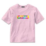 18-15ピンク | ボックスロゴプリントＴシャツ キッズ 子供服 | ZI-ON