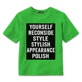 18-6グリーン | ボックスロゴプリントＴシャツ キッズ 子供服 | ZI-ON