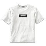 18-7オフホワイト | ボックスロゴプリントＴシャツ キッズ 子供服 | ZI-ON