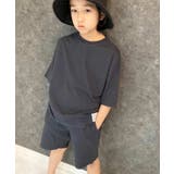 8-7チャコール | キッズ セットアップ 上下セット | ZI-ON