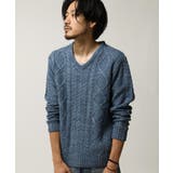 14BLUE | Vネックニット メンズ セーター | ZIP CLOTHING STORE