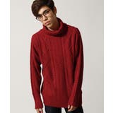 18D/RED | ニット セーター メンズ | ZIP CLOTHING STORE