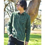 18グリーンストライプ | ネルシャツ メンズ シャツ | ZIP CLOTHING STORE