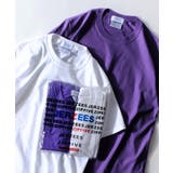 5WHITE/PURPLE | Tシャツ メンズ Tee | ZIP CLOTHING STORE