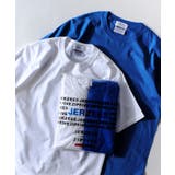 9WHITE/BLUE | Tシャツ メンズ Tee | ZIP CLOTHING STORE