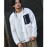 1OFFWHITE(NAVY) | ブルゾン メンズ スタンドネック | ZIP CLOTHING STORE