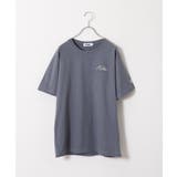 ブルーグレー/IVO | Tシャツ メンズ 半袖Tシャツ | ZIP CLOTHING STORE