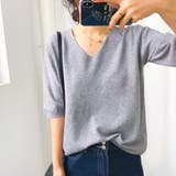 vネックニットTシャツ 半袖カットソー サマーニット | ZNEWMARK  | 詳細画像24 