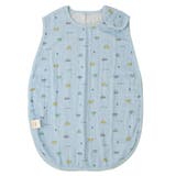 A：クルマ柄/サックス | 2重ガーゼ スリーパー ベビー | zooland