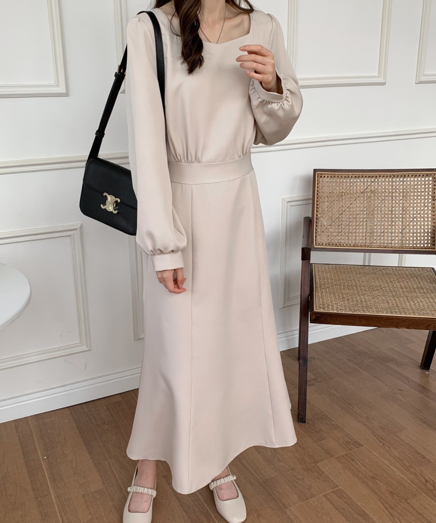 最終値下げ美品 Mariapipi リボン&ティアード ロングワンピース
