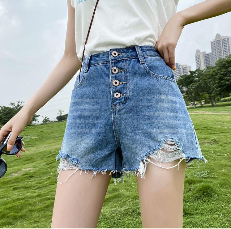カットオフ ショートデニムパンツ[品番：ABIW0000308]｜Diosfront